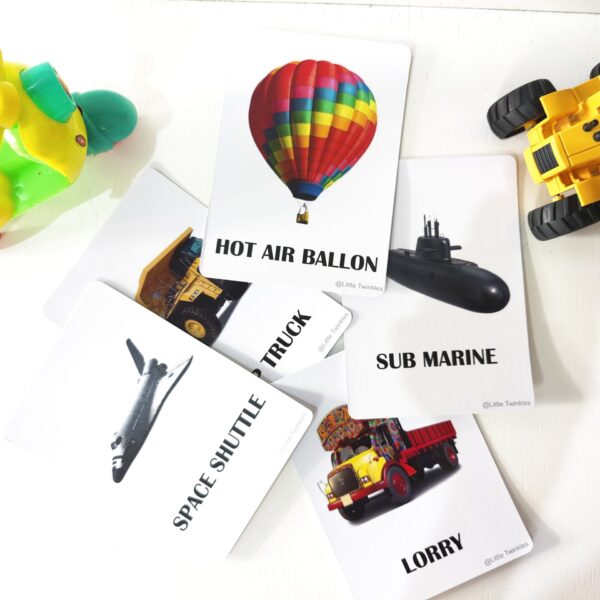 Transportation Flash cards