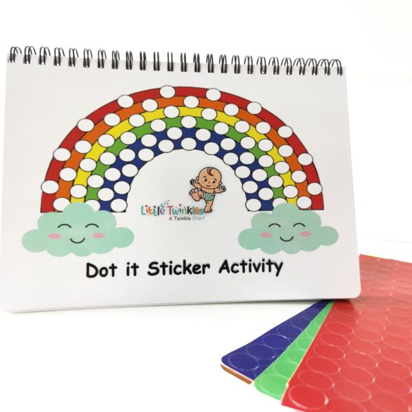 Alphabet dot stickers