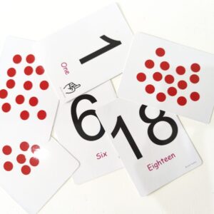 Dot Number Flash cards