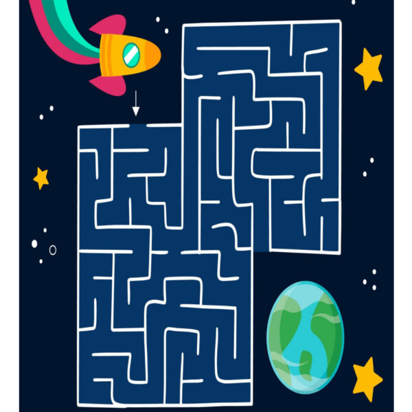 Maze and I spy sheet