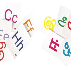 English and Tamil alphabet Flash cards
