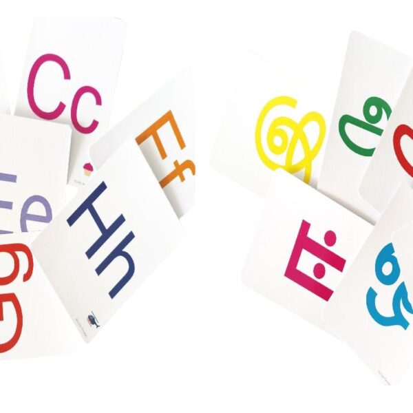 English and Tamil alphabet Flash cards